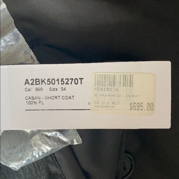 Bikkembergs - Black Caban Short Coat - Picture 8 of 14